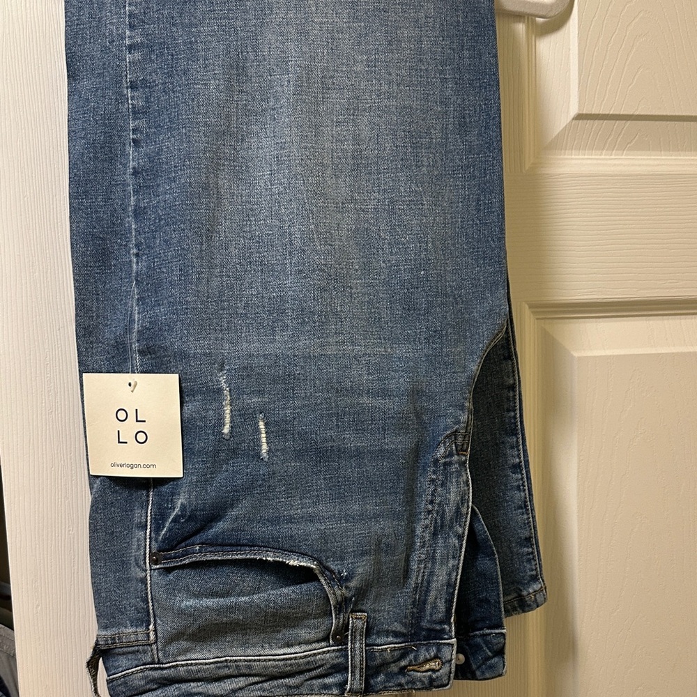 OLLO Women's Blue Flare Jeans